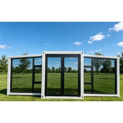 Ngôi nhà có thể mở rộng bức tường kính 30ft